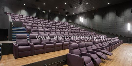 leadcom cinema seating installation Big Bio Cinema