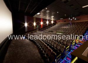 leadcom cinema seating installation Cinergy cinema