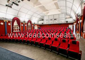 leadcom cinema seating installation Norsjö Folkets Hus Sweden