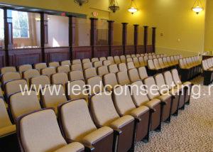 leadcom seating auditorium seating installation NJ Synagogue 1